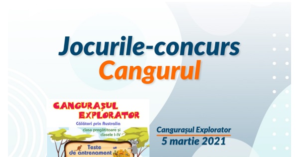 Calendar Cangurul 2021. Concursul se desfasoara online, in perioada martie - mai