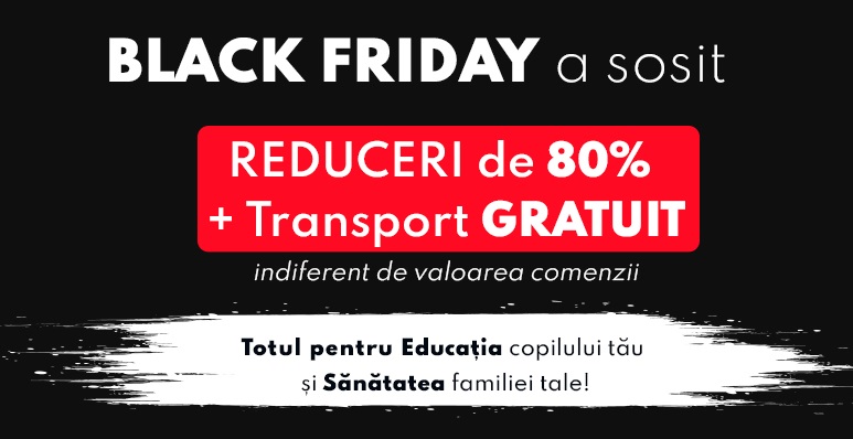 A inceput Black Friday 2021 pentru parinti si elevi: Reduceri URIASE si Transport Gratuit! Atentie, stoc LIMITAT