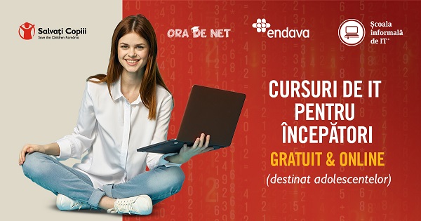 Cursuri gratuite de IT pentru fete de 12-18 ani, din luna martie