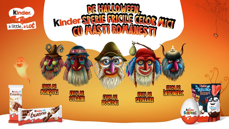De Halloween, Kinder sperie fricile celor mici cu masti romanesti