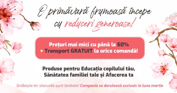 Nu rata REDUCERILE de primavara la Rentrop&Straton! Preturi mici la culegerile pentru copilul tau, cu transport GRATUIT