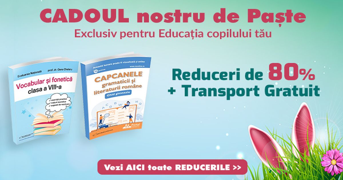 Oferta de Paste 2025: Reduceri de 80% la Culegeri pentru Educatia Copilului tau si transport GRATUIT