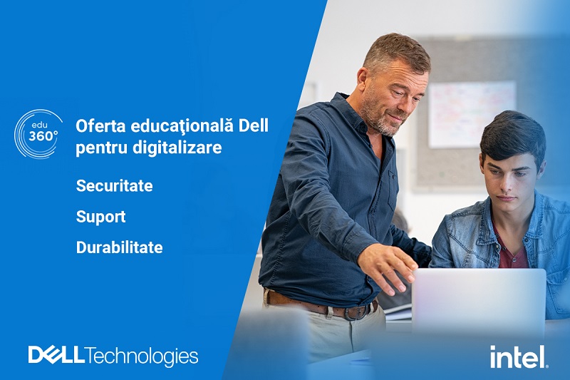 Digitalizarea educatiei din Romania cu fonduri PNRR. Oferta speciala Dell EDU 360
