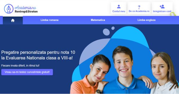 Academia.ro - platforma educationala care ofera o pregatire personalizata pentru Evaluarea Nationala