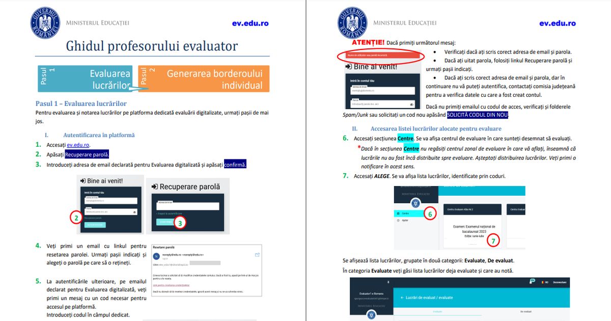Cum se face corectarea digitalizata la simularile din 2024. Ghidul profesorului evaluator