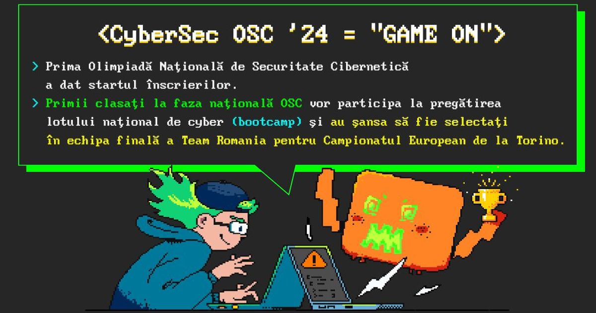 Olimpiada de Securitate Cibernetica, "un raspuns la evolutia societatii". Regulament si Programa de concurs