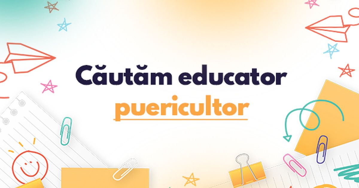 Cautam Educatori-Puericultori pentru un proiect editorial