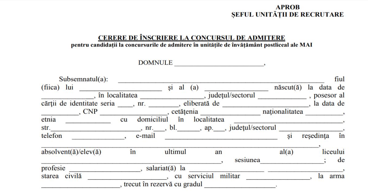 Admitere in scolile postliceale de Politie 2024: Locuri si Calendarul inscrierilor. Probele incep pe 1 noiembrie