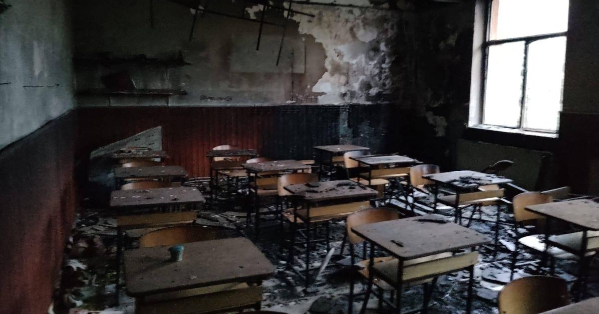 Scoala incendiata intentionat, la Galati: Focul a distrus o sala de clasa, cursurile au fost suspendate