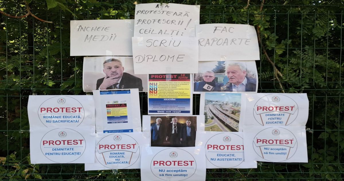 Proteste in scolile din toata tara. Sindicatele avertizeaza: daca ne ignorati, urmeaza o noua GREVA GENERALA!