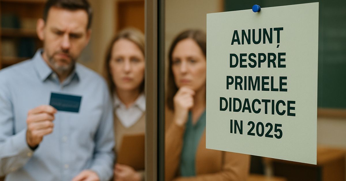 Se mai dau sau NU primele pentru profesori in 2025? Raspunsul Ministerului Investitiilor si Proiectelor Europene