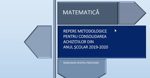 A aparut Ghidul remedial de la Ministerul Educatiei pentru Matematica - clasele V-XII