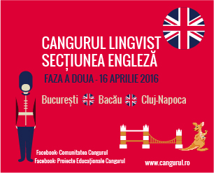 351 de elevi au fost selectati pentru faza a doua a Proiectului Educational Cangurul Lingvist, Sectiunea Engleza