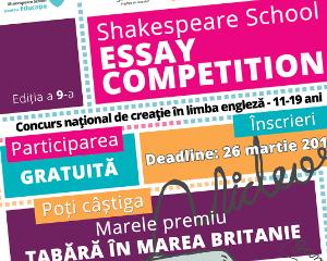 Ultimele zile de inscriere la Shakespeare School Essay Competition!