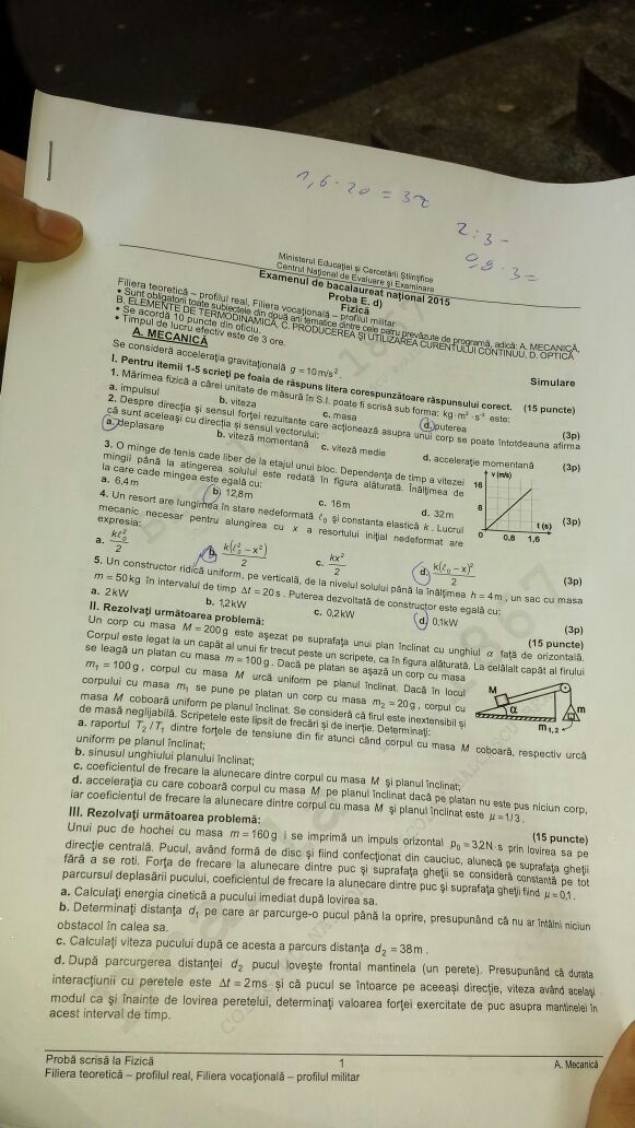 subiecte simulare fizica 2015